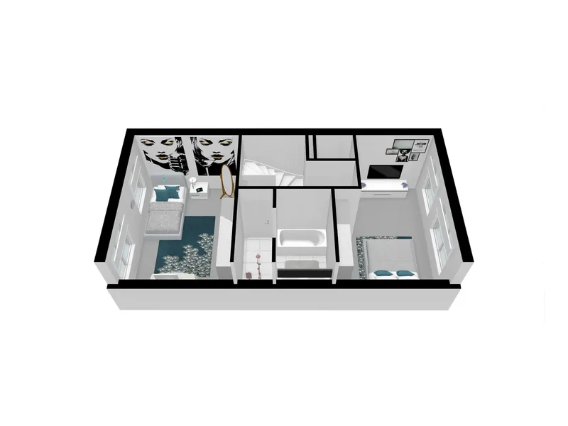 3D floor plan · Apartment