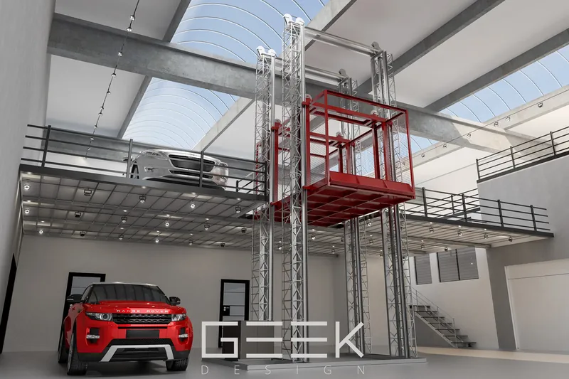 3D interior · Car showroom